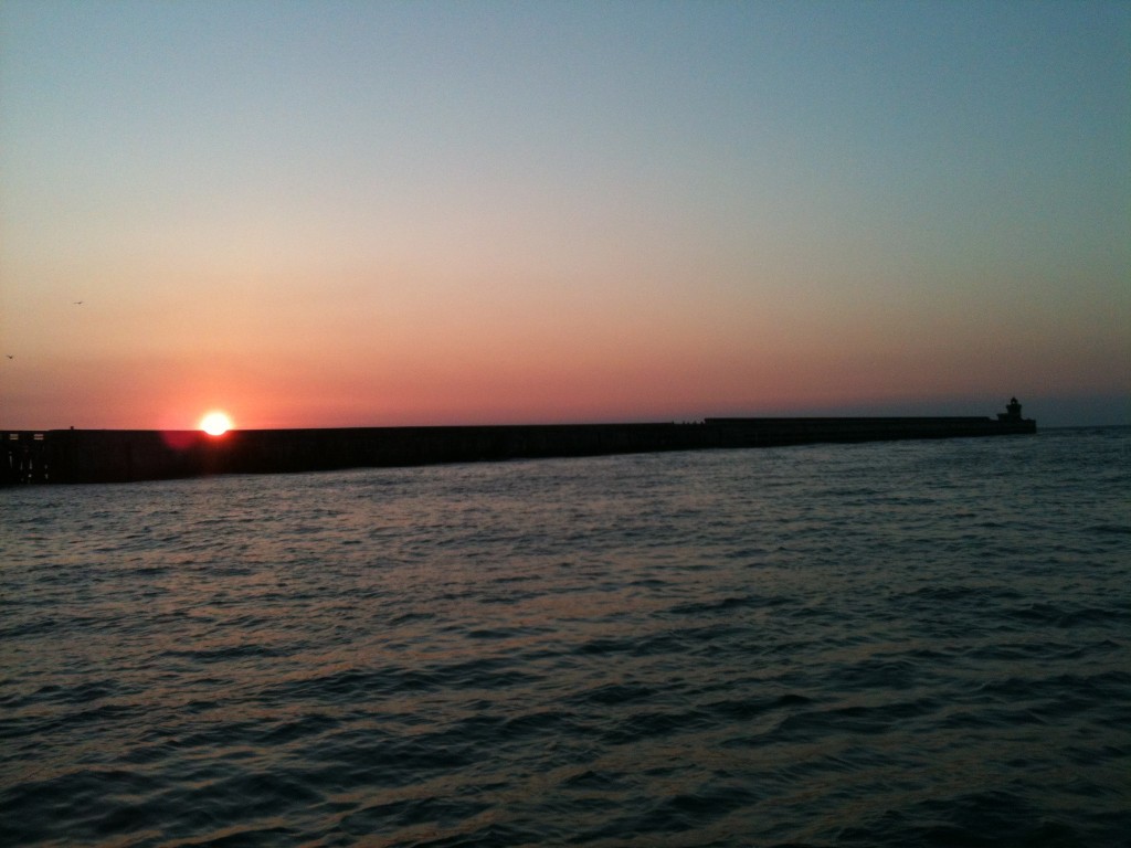 Einfahrt in den Hafen gestern