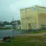 ramponierter Weltraumbahnhof