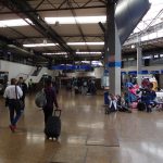 Der Busbahnhof in Bogotá, wie ein Flughafen