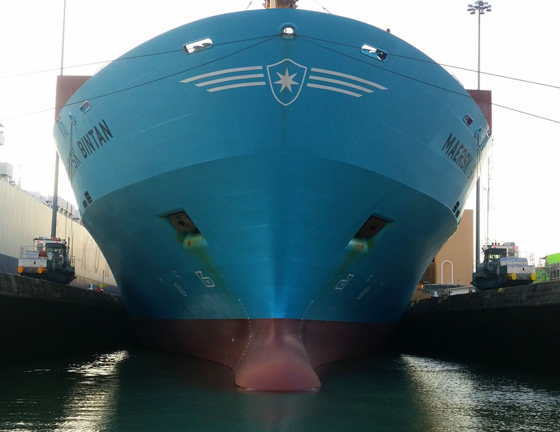 So sieht das mit dem Maersk